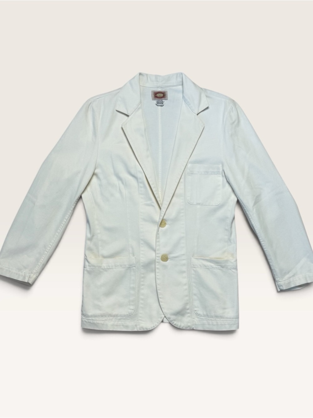 Vintage 80s Banana Republic Italian Waiter’s Jacket XS White Made in Italy